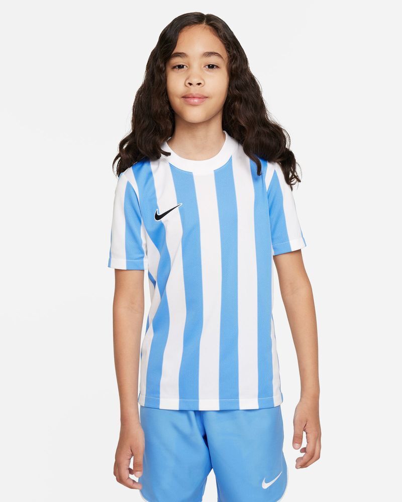 Nike Maglia Striped Division IV Bianco e Blu Bianco per Bambino CW3819-103 XS