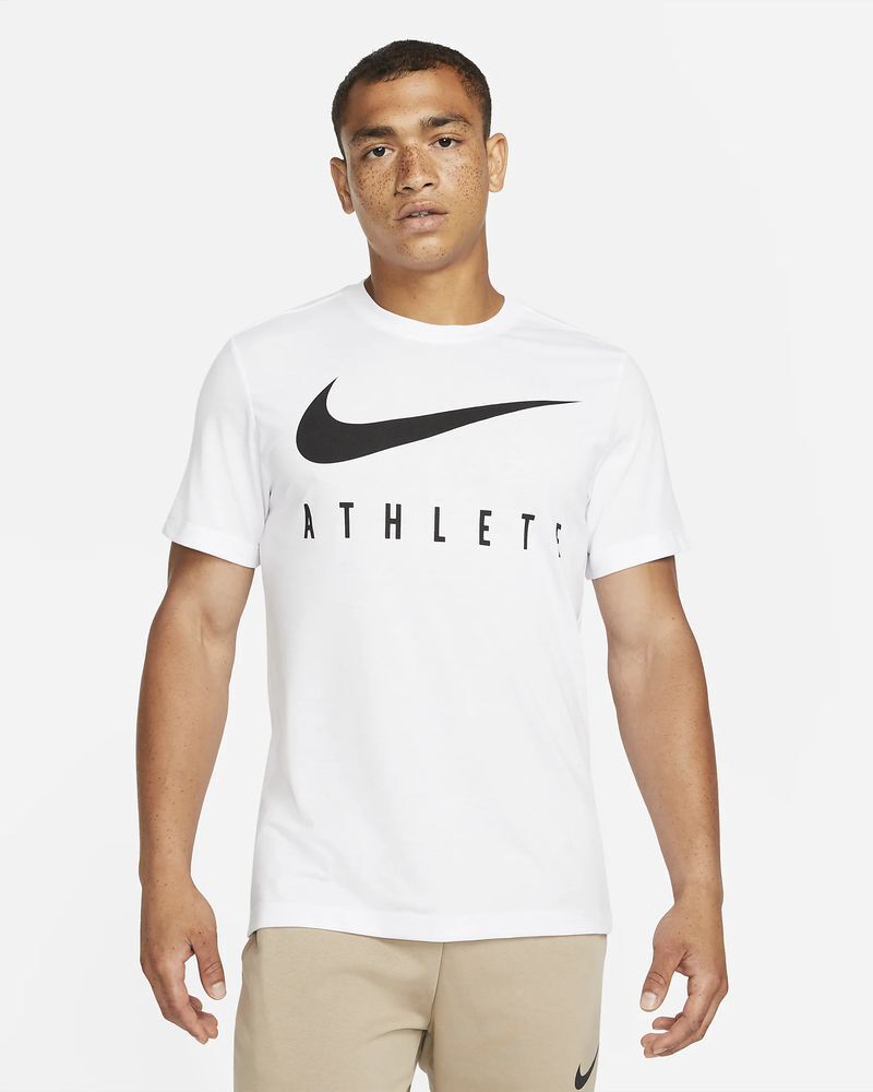 Nike Maglietta da training Dri-FIT Bianco per Uomo DD8616-100 L