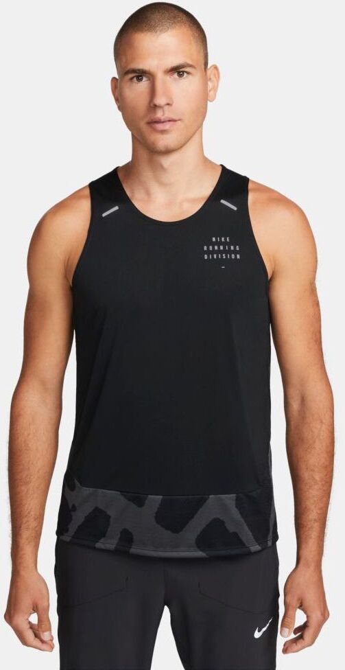 Nike Top da running senza maniche Dri-FIT Nero per Uomo DQ4759-010 XL