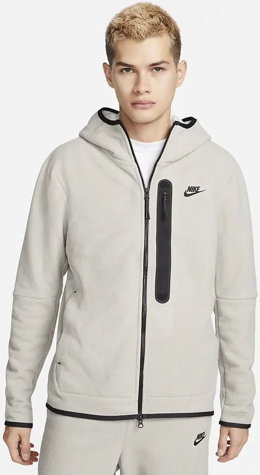 Nike Felpa con zip e cappuccio Sportswear Tech Fleece Grigio Uomo DQ4801-016 XS