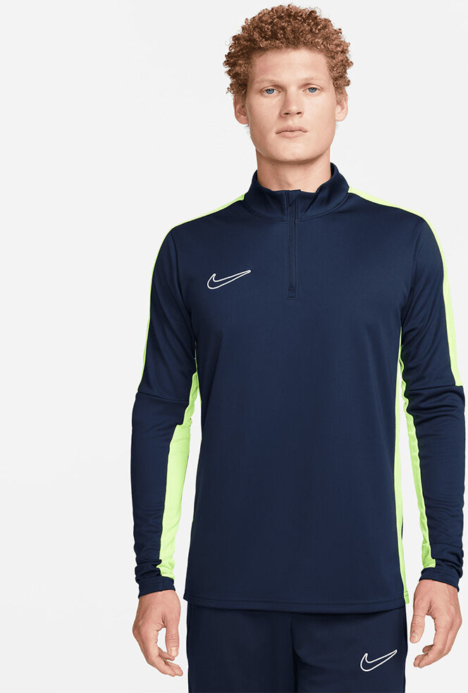 Nike Maglia da calcio per allenamento (1/4) Academy 23 Blu Navy e Giallo Fluorescente per Uomo DR1352-452 2XL