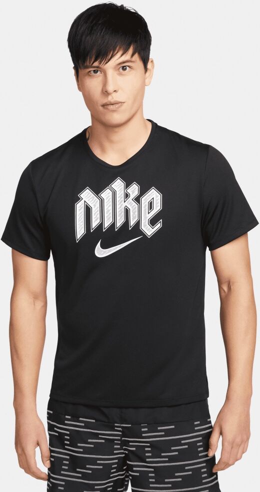 Nike Top da allenamento Miler Nero Uomo DX0839-010 S