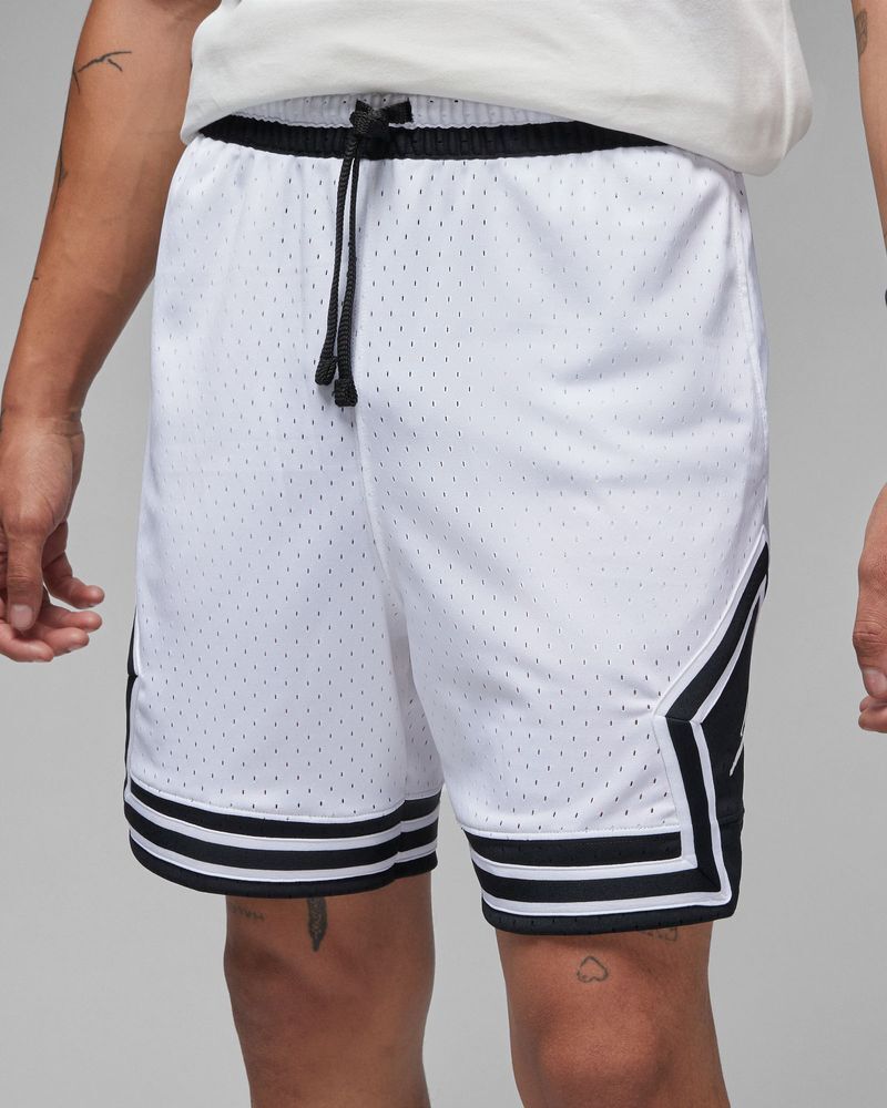 Nike Pantaloncini Jordan Bianco e Nero Uomo DX1487-100 L