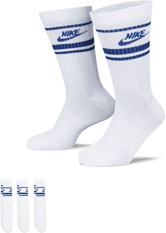 Nike Set di 3 paia di calzini Sportswear Blu Bianco e Reale Unisex DX5089-105 M