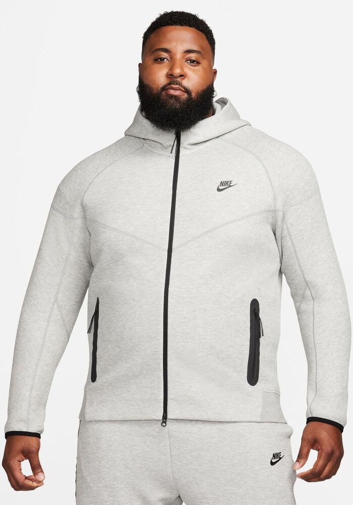 Nike Felpa con zip e cappuccio Sportswear Tech Fleece Grigio Uomo FB7921-063 XS