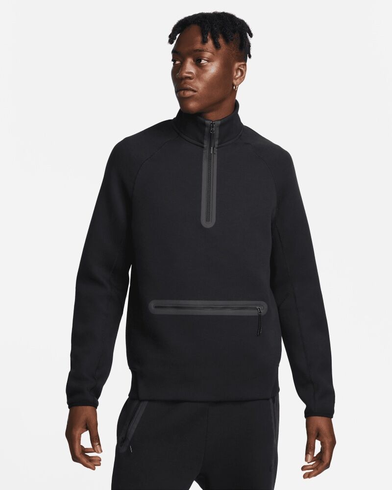 Nike Felpa (1/2) Sportswear Tech Fleece Nero Uomo FB7998-010 XL