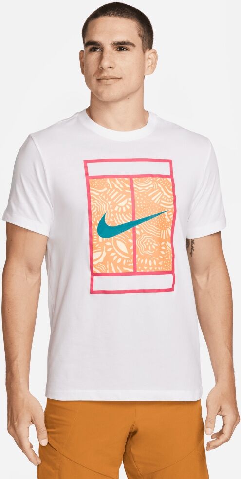 Nike Maglietta da tennis Court Bianco Uomo FJ1502-100 XL