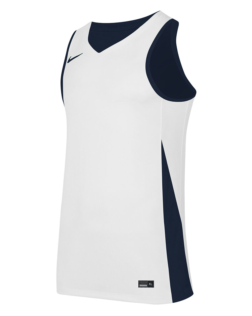 Nike Maglia da basket reversibile Team Blu Navy e Bianco Bambino NT0204-451 XL
