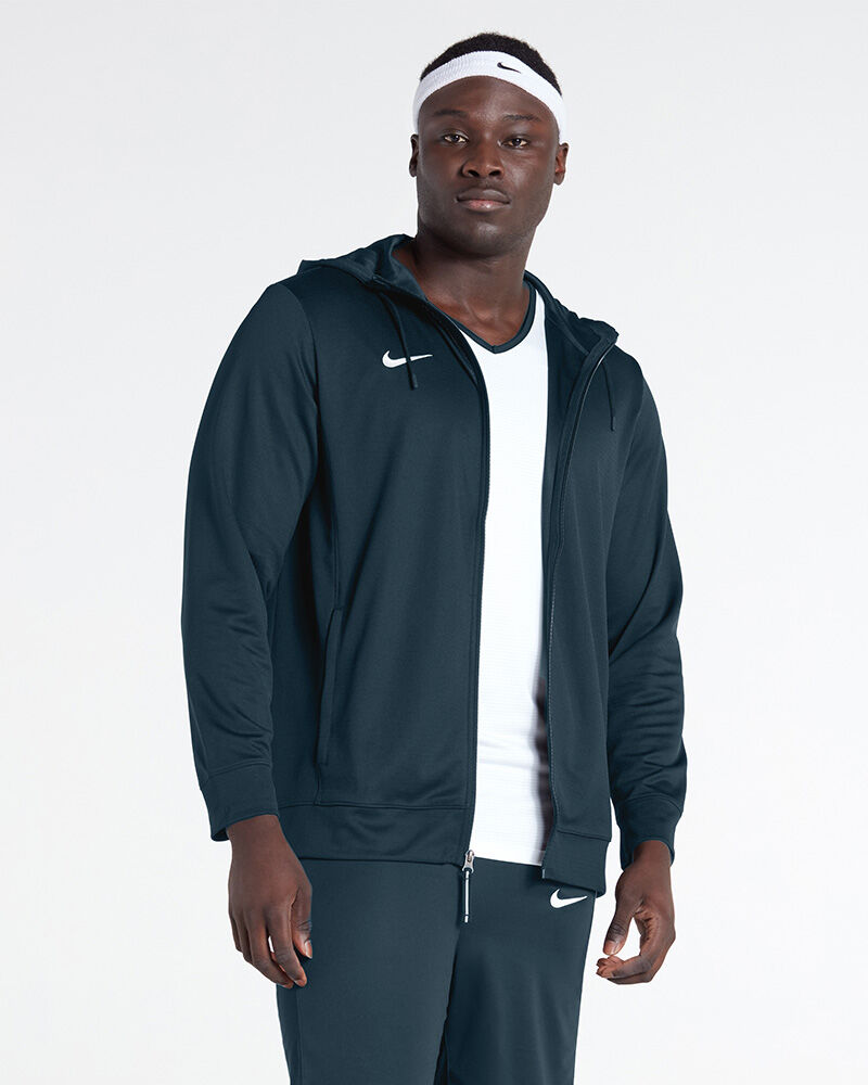Nike Giacca con cappuccio da basket Team Blu Navy per Uomo NT0205-451 2XL