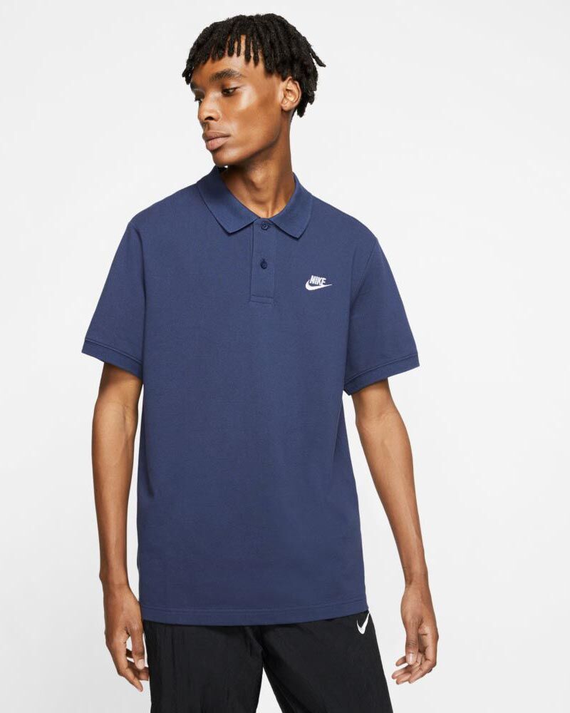 Nike Polo Sportswear Blu Navy per Uomo CJ4456-410 XS