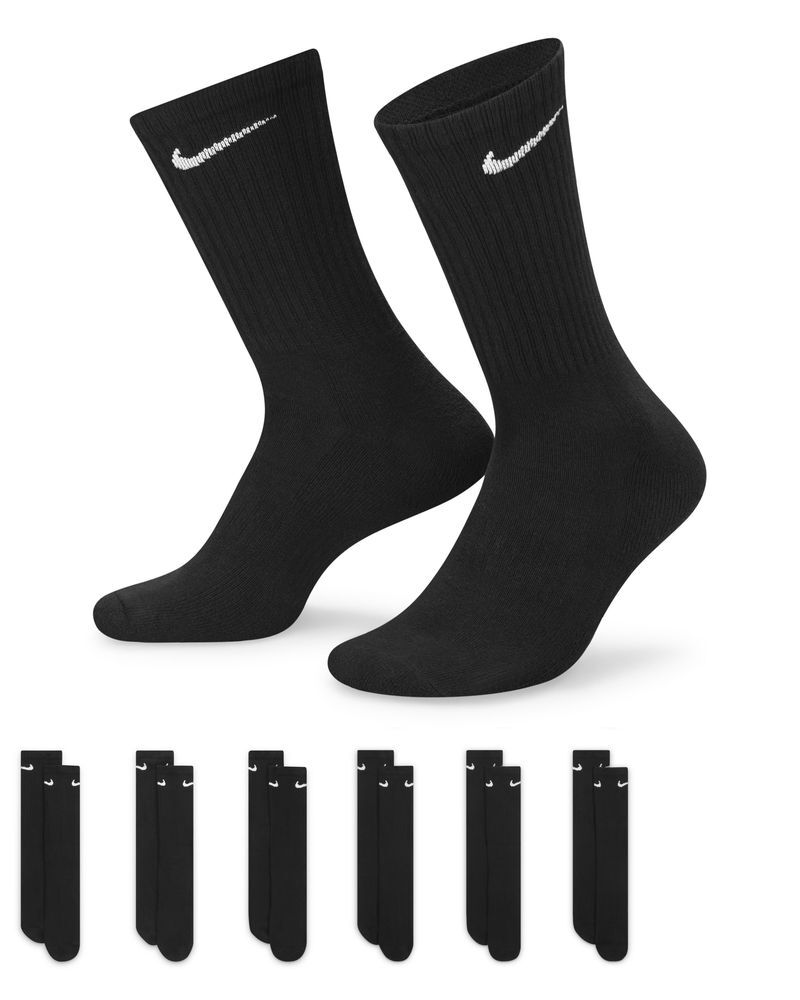 Nike Set di 6 paia di calzini Everyday Nero Unisex SX7666-010 L