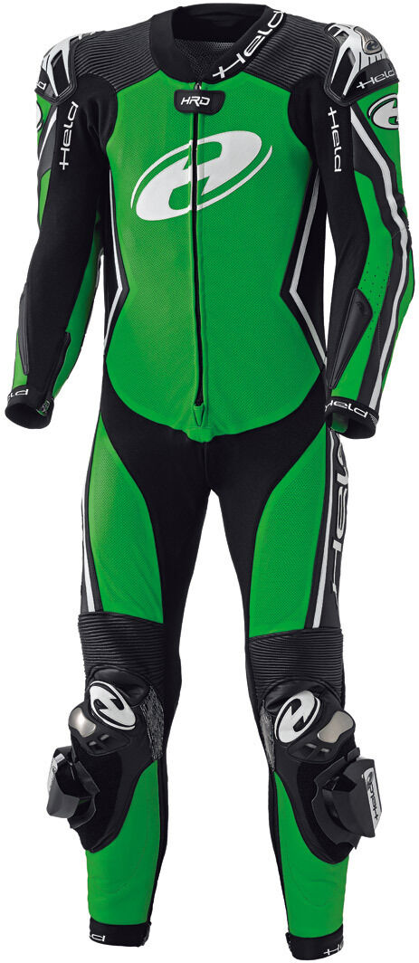 Held Full Speed Tuta in pelle moto di One Piece Nero Verde 50