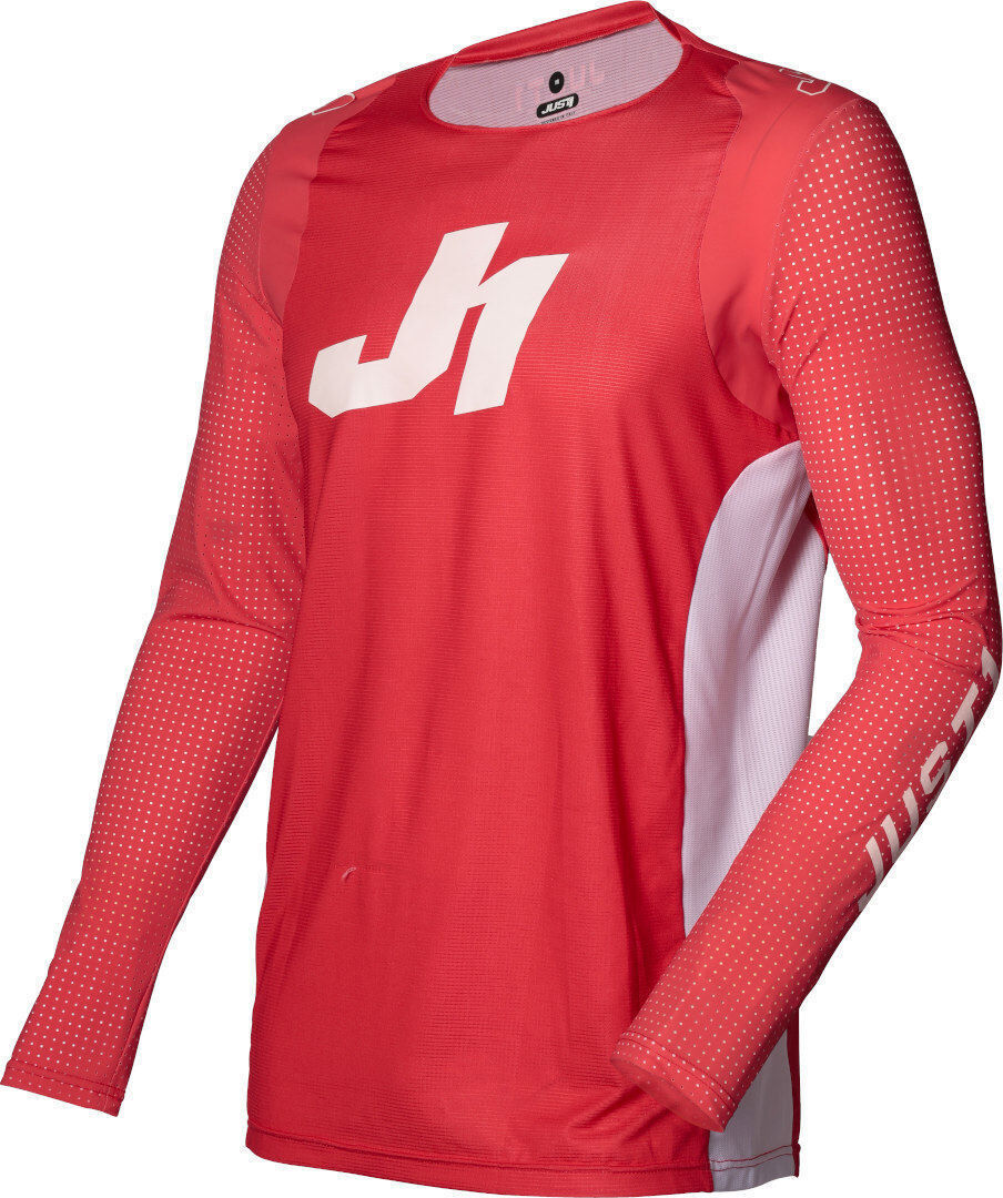 Just1 J-Flex Maglia Motocross Bianco Rosso 2XL