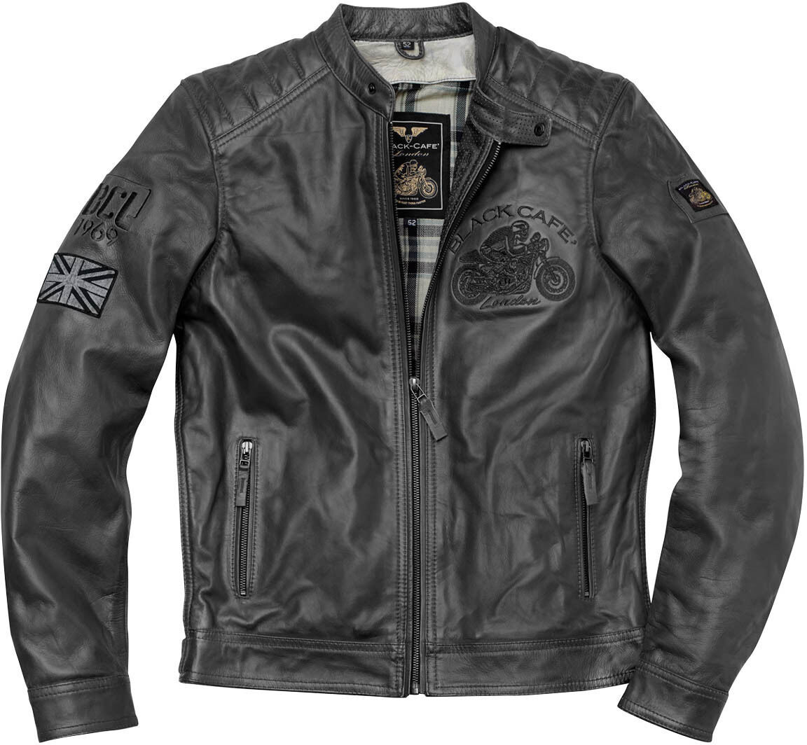 Black-Cafe London Bangkok Giacca in pelle motociclistica Nero 56