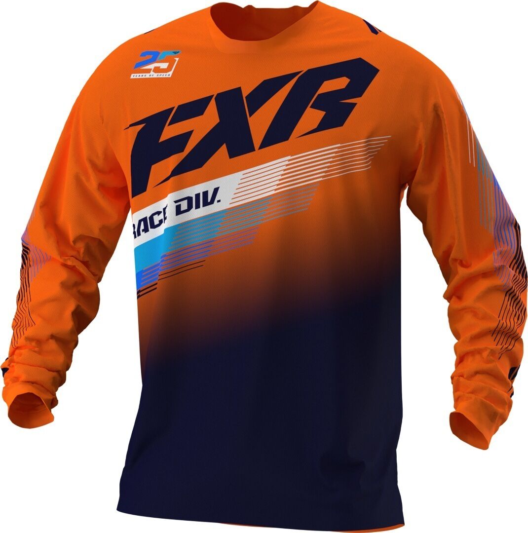 FXR Clutch MX Gear Maglia Motocross Blu Arancione S