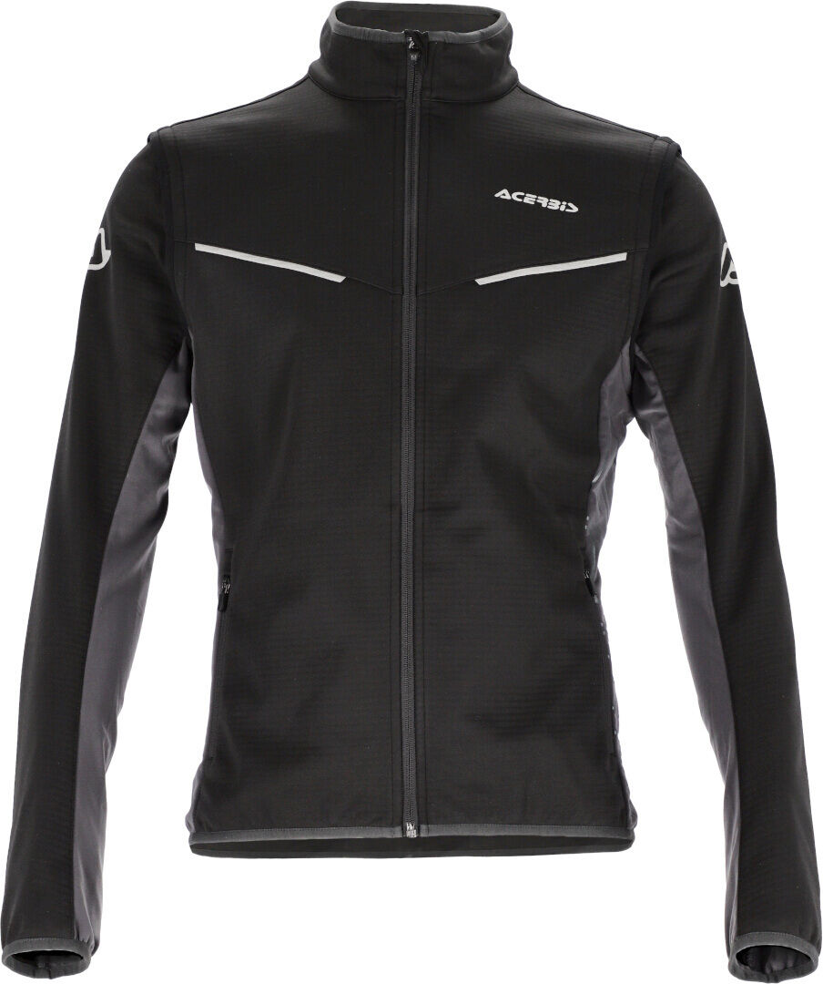 Acerbis Track Softshell Giacca Moto Nero Grigio XL