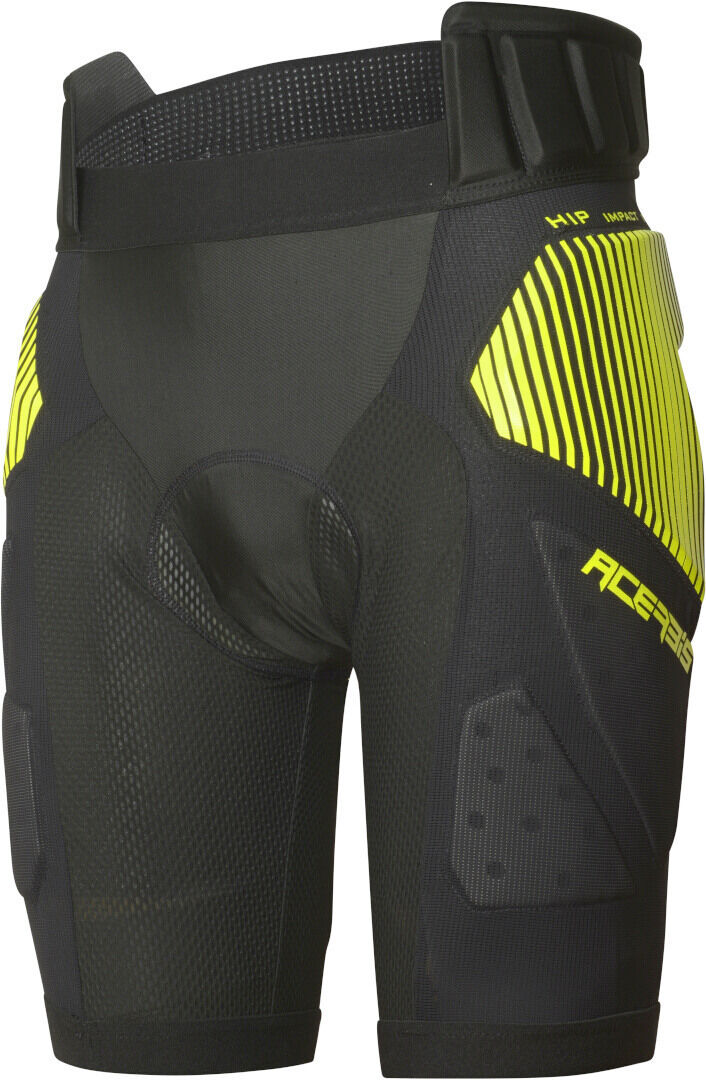 Acerbis Soft Rush Pantaloncini da protezione Nero Giallo 2XL