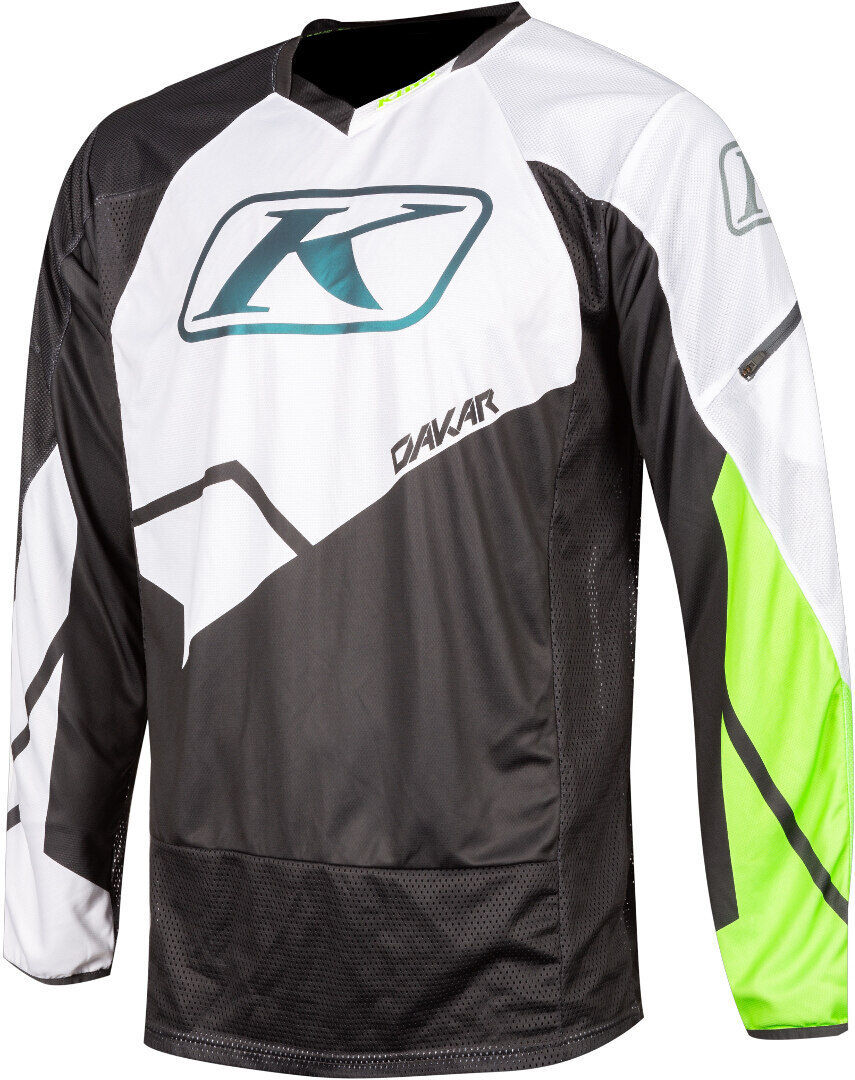 Klim Dakar Maglia motocross Nero Verde S