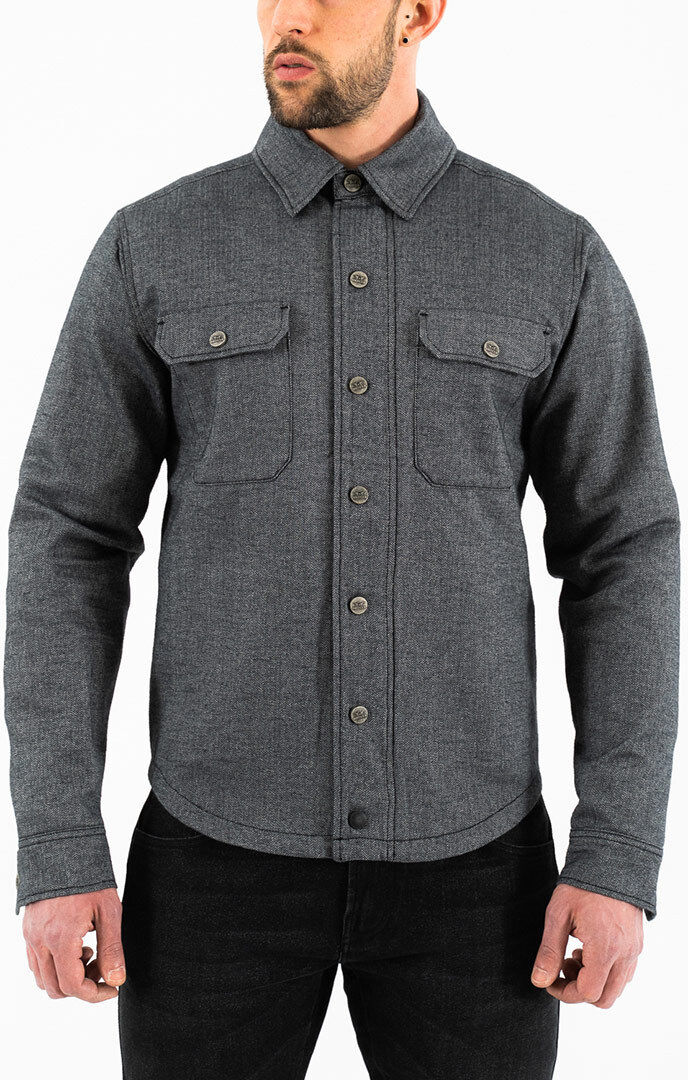 Rokker Boston Rider Camicia moto Grigio 3XL