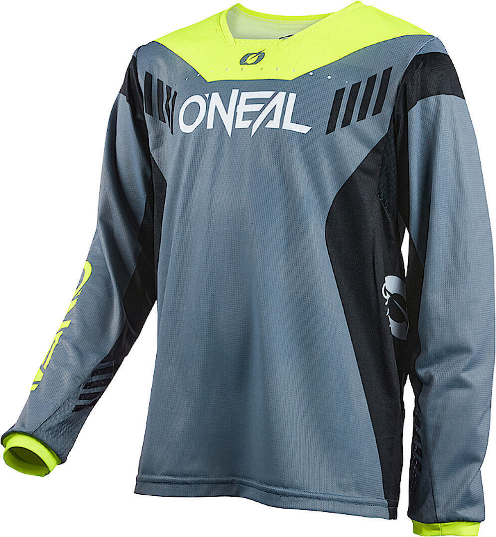 Oneal Element FR Hybrid V.22 Maglia da bicicletta giovanile Grigio Giallo M