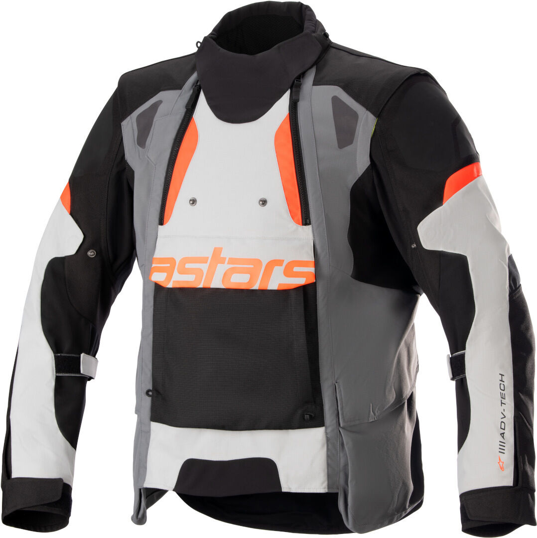 Alpinestars Halo Drystar Giacca tessile moto Nero Grigio Arancione 4XL