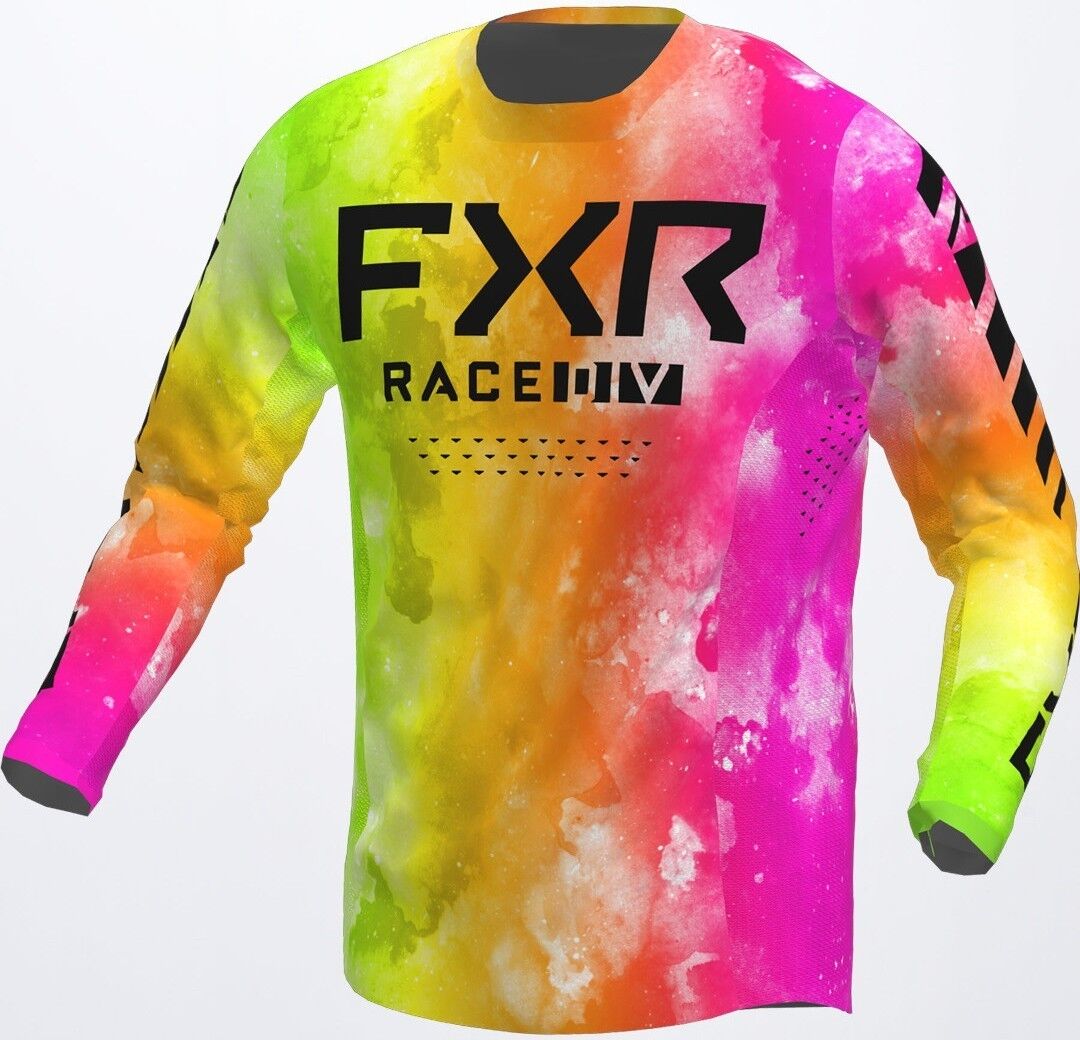 FXR Podium Colored Maglia Motocross Rosso Giallo Arancione L