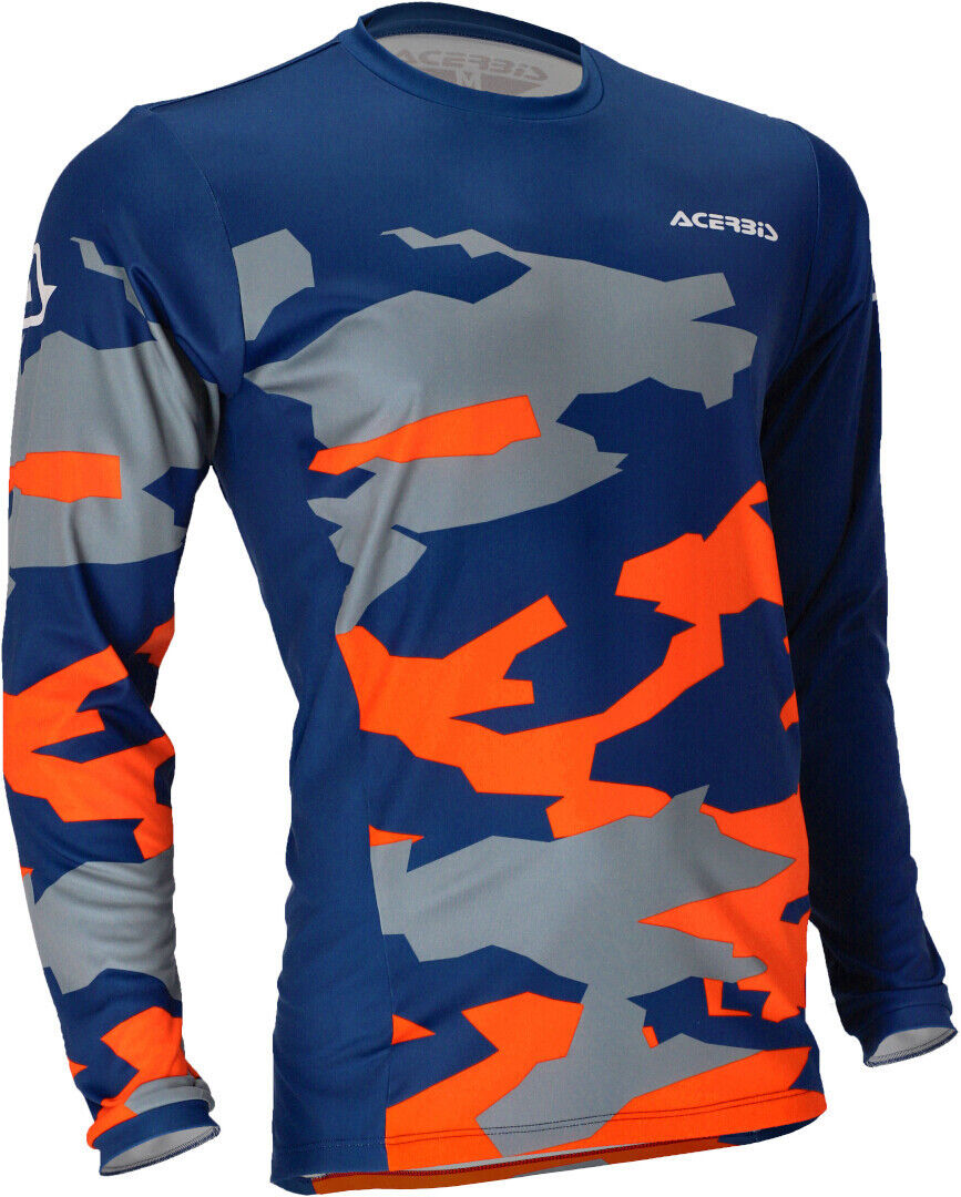 Acerbis X-Duro Winter Maglia Motocross Blu Arancione M