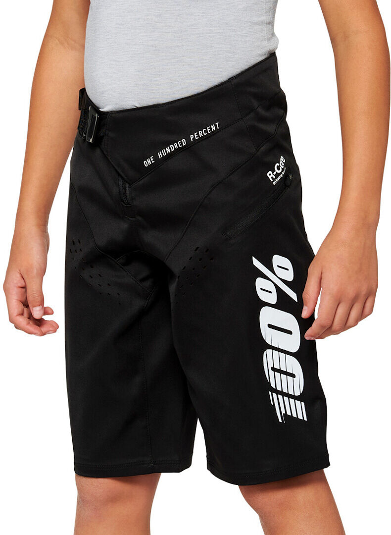 100% R-Core Pantaloncini da bicicletta per giovani Nero 24