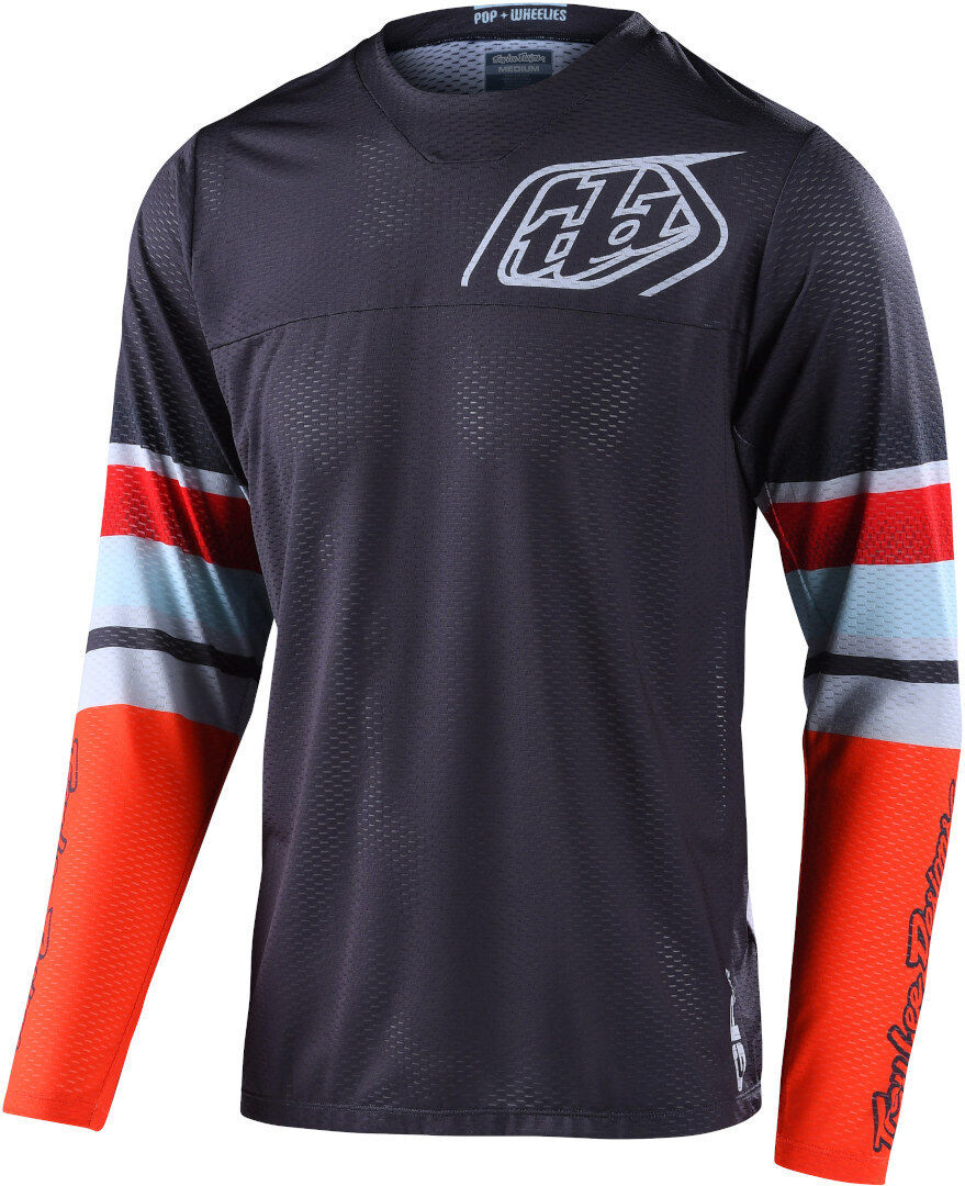 Lee GP Air Gear Warped Maglia Motocross Grigio Arancione L