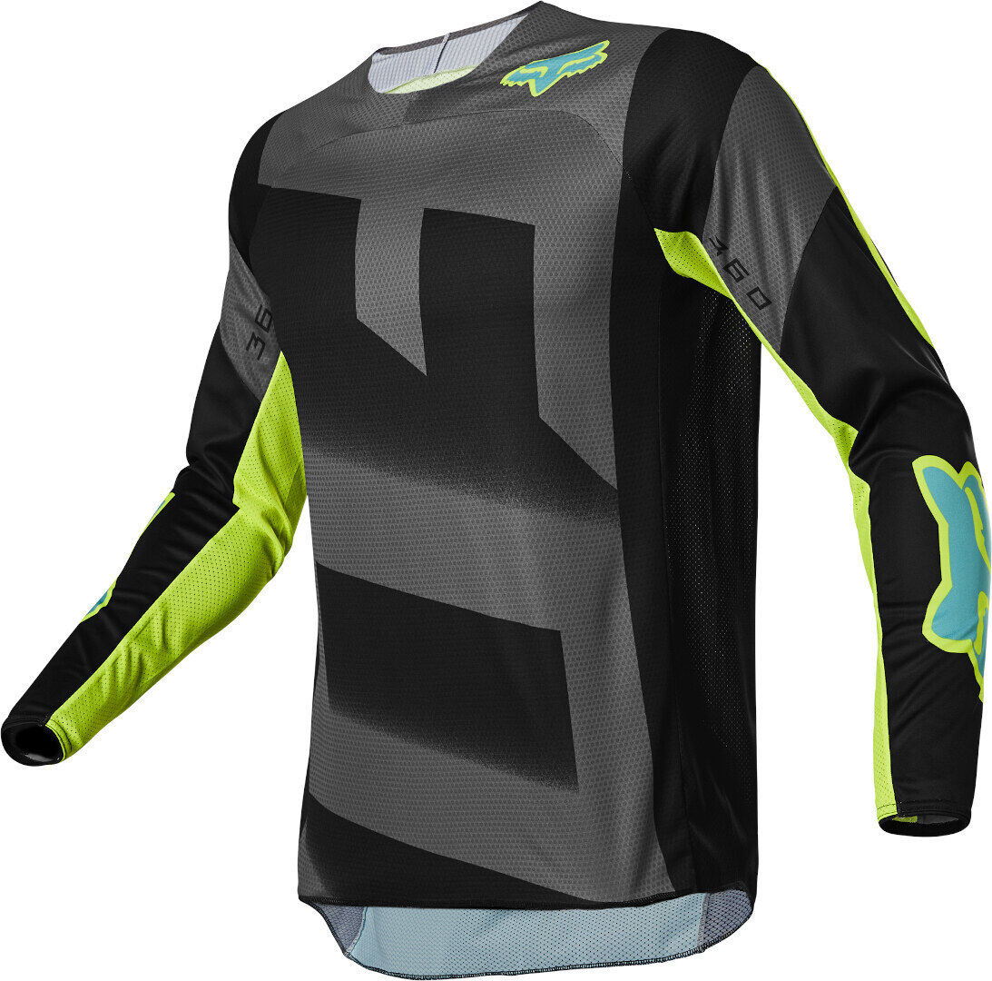 Fox 360 Rkane Maglia Motocross Grigio Giallo S