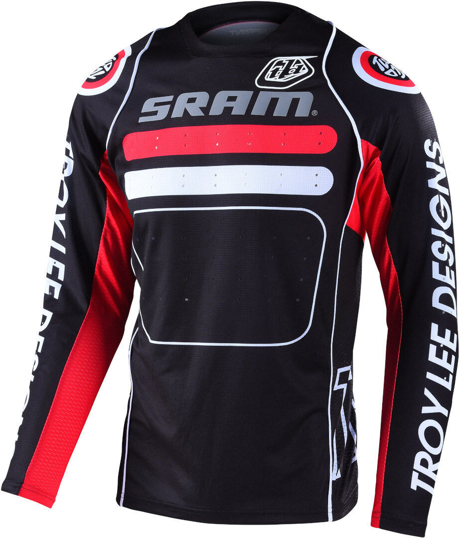 Lee Sprint Drop In SRAM Maglia da bicicletta Nero Bianco Rosso XL