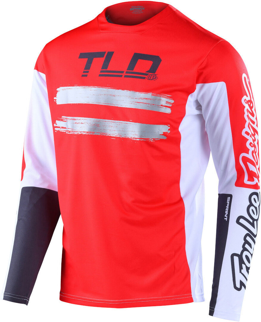 Lee Sprint Marker Maglia da bicicletta giovanile Bianco Rosso M