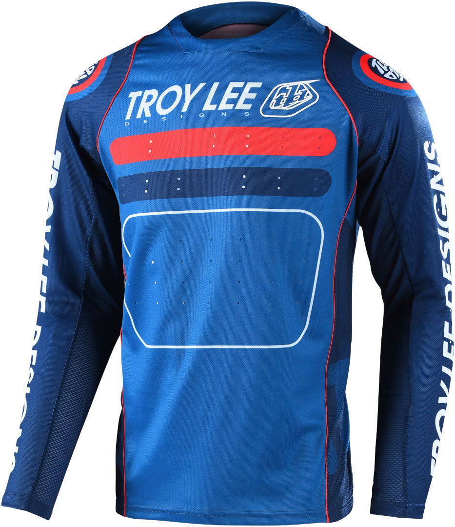 Lee Sprint Drop In Maglia da bicicletta giovanile Rosso Blu M