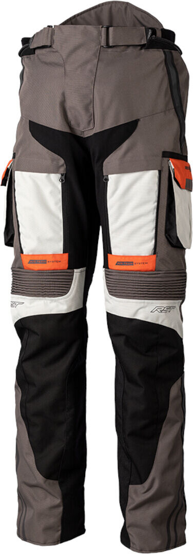 RST Pro Series Adventure-Xtreme Pantaloni tessili moto Grigio Arancione 4XL