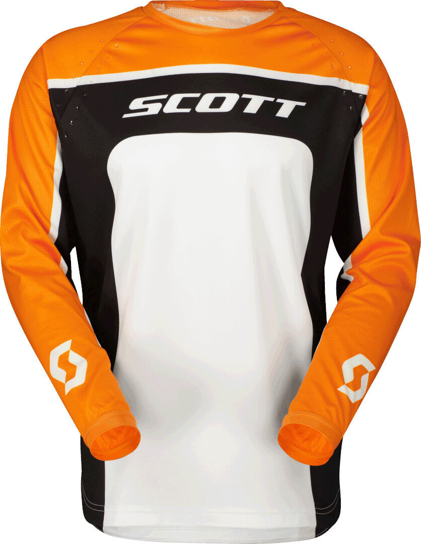 Scott 350 Track Evo 2023 Maglia Motocross Nero Arancione 2XL