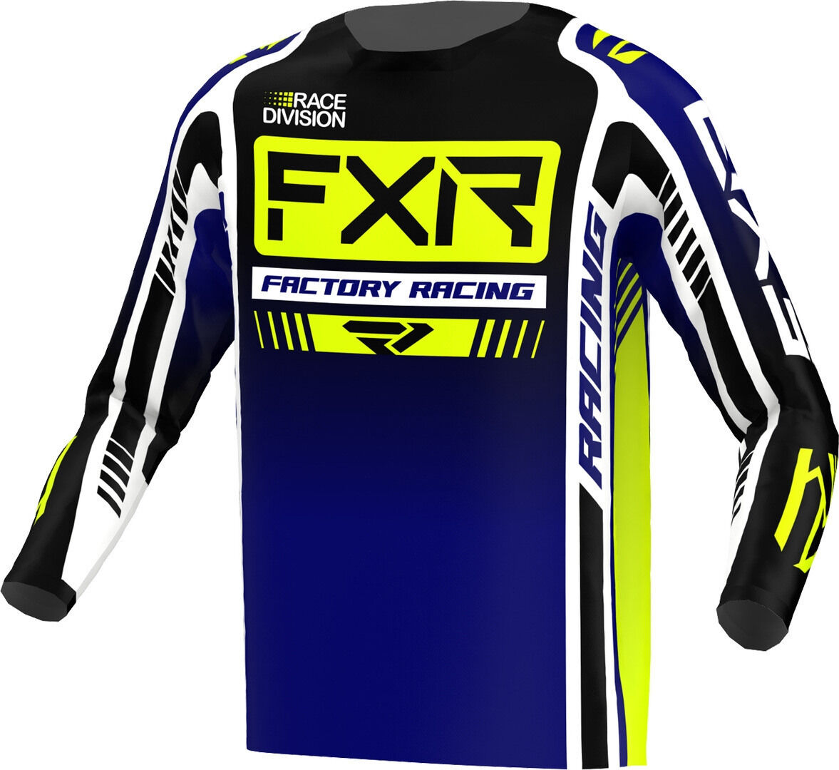 FXR Clutch Pro 2023 Maglia Motocross Blu Giallo M