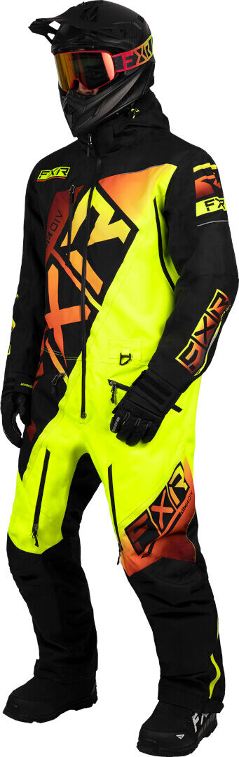 FXR CX Lite 2023 Tuta da motoslitta monopezzo Nero Giallo XS