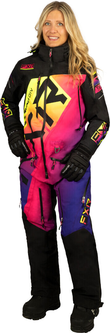 FXR CX Lite 2023 Ladies One Piece Snowmobile Suit Nero Multicolore 10