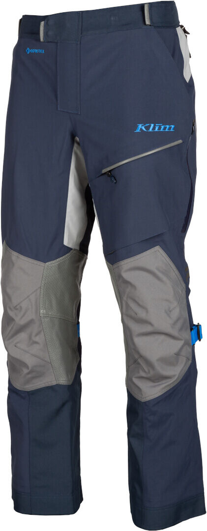 Klim Latitude Pantaloni tessili moto Grigio Blu 30