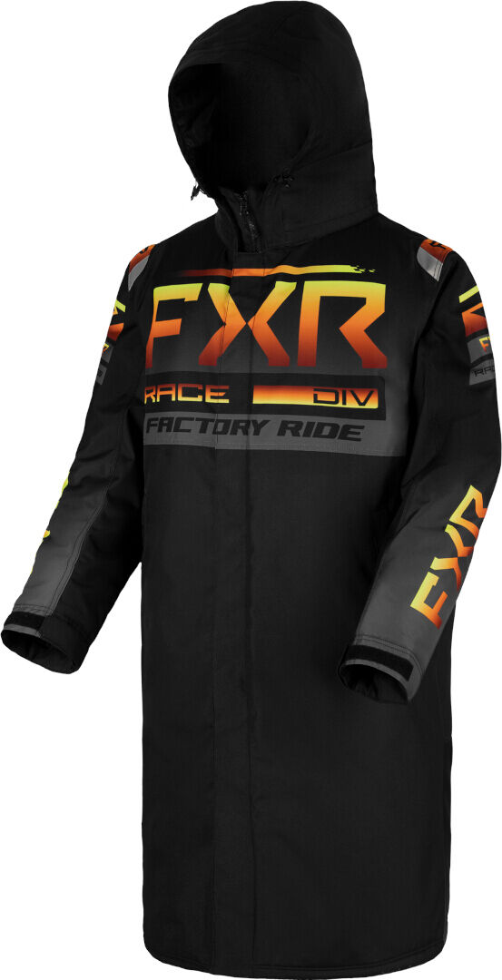 FXR Warm-Up 2023 Cappotto motoslitta Nero Grigio Arancione M