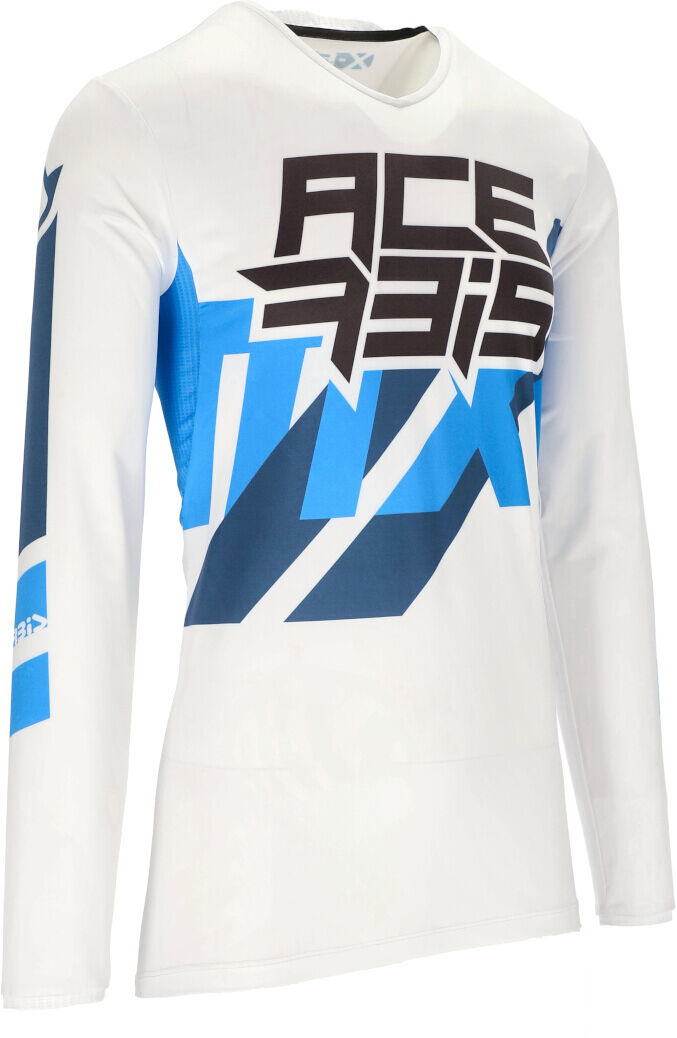 Acerbis X-Flex Three Maglia Motocross Bianco Blu L