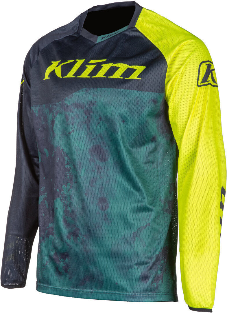 Klim XC Lite Corrosion 2023 Maglia Motocross Verde Blu S