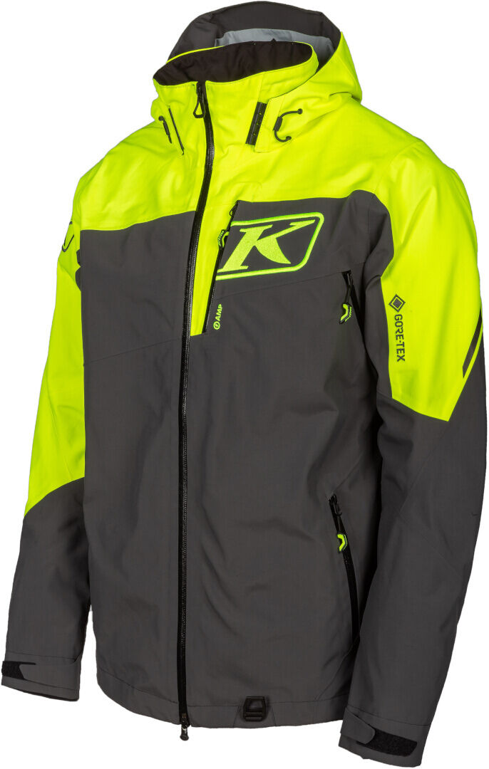 Klim Storm 2022 Giacca per motoslitta Nero Grigio Giallo 2XL