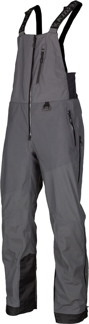 Klim Storm 2022 Pantaloni con bretelle da motoslitta Nero Grigio 2XL