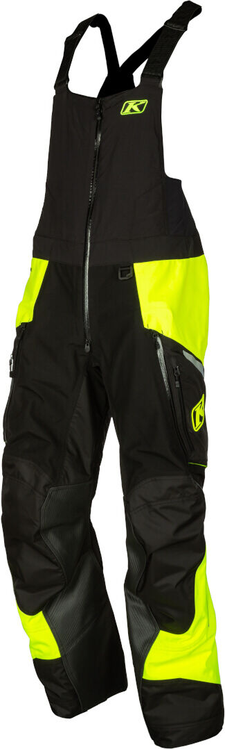 Klim Havoc 2022 Pantaloni con bretelle da motoslitta Nero Giallo M