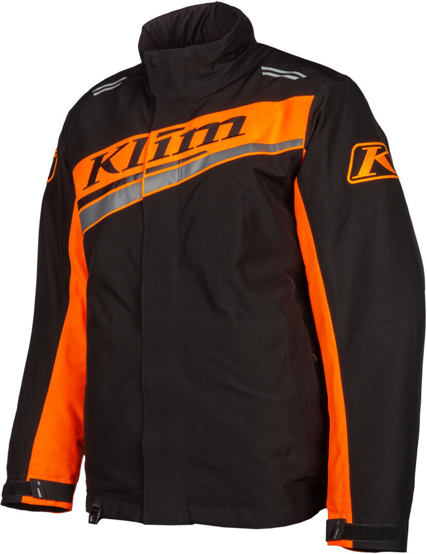 Klim Kaos Giacca per motoslitta Nero Arancione XL