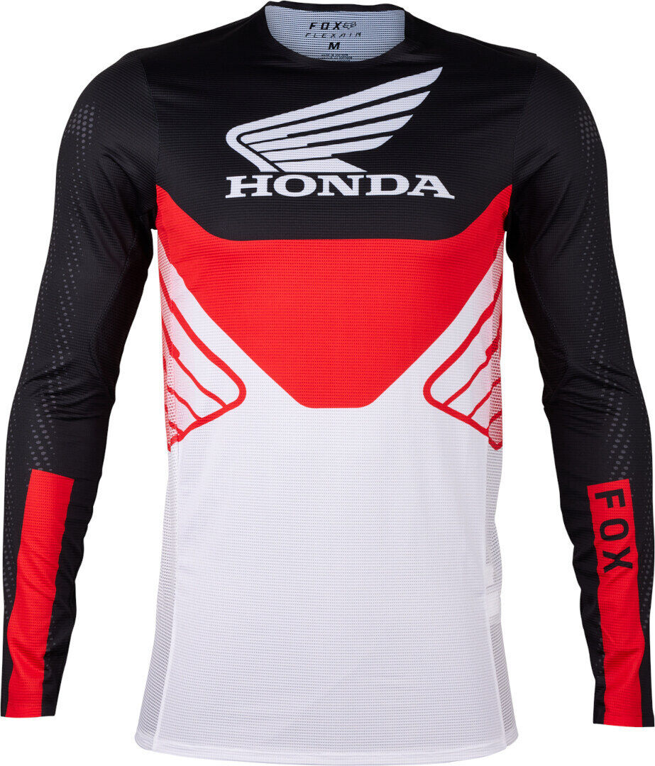 Fox Flexair Honda 2023 Maglia Motocross Nero Bianco Rosso XL