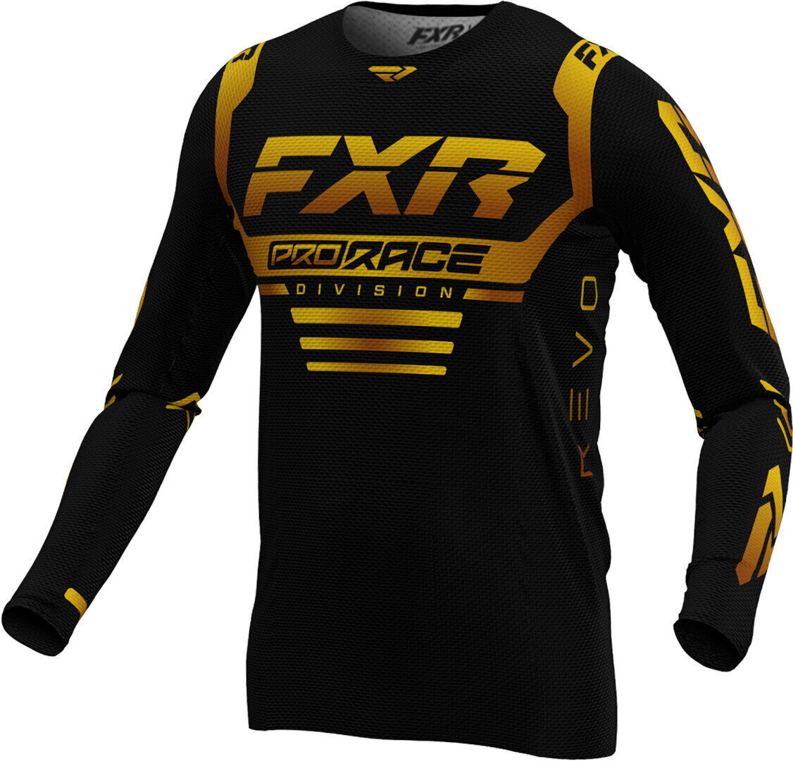 FXR Revo 2024 Maglia Motocross Nero Oro XS