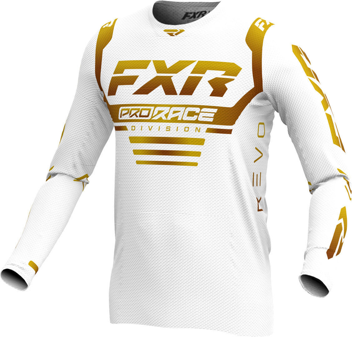 FXR Revo 2024 Maglia Motocross Bianco Oro XS