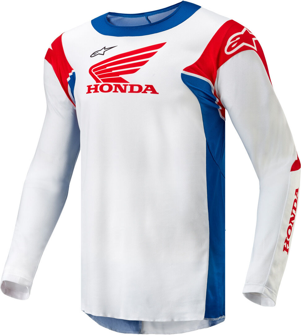 Alpinestars Honda Racer Iconic Maglia Motocross Bianco Rosso Blu XL